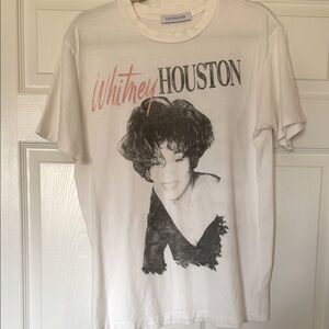 DayDreamer White Whitney Houston Graphic T-Shirt